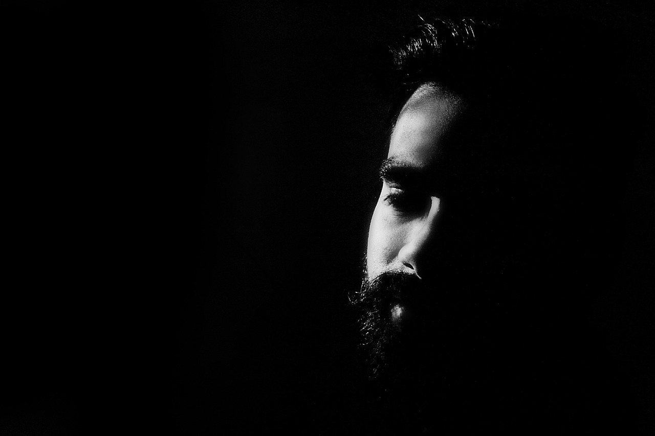 face, man, shadows, profile, portrait, beard, bearded man, head, male, model, adult, black and white, dark, monochrome, man, man, man, man, man, profile, profile, profile, profile, beard, beard, male